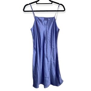 LIQUID CHARMEUSE SATIN WET LOOK Nightgown Negligee Slip Gown Medium Gilligan